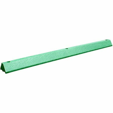 PLASTICS-R-UNIQUE ULTRA4672PBGNL Ultra 4'' x 6'' x 6' Standard Green Parking Block 466U4672PBGN